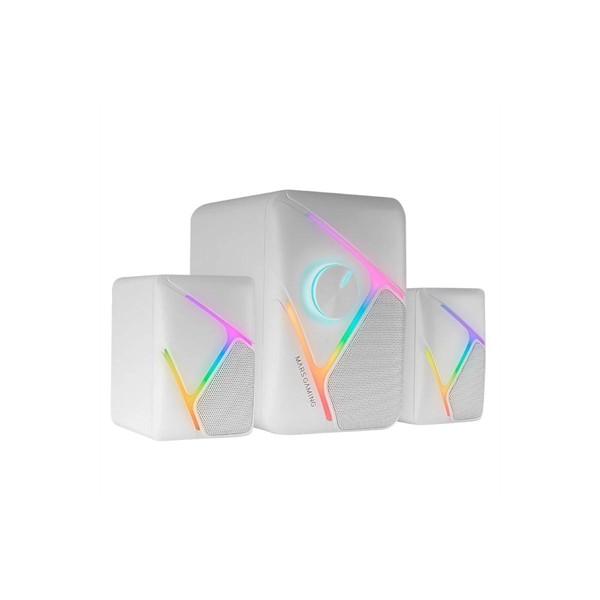 Mars gaming altavoces ms-h21 2.1 35w rgb blanco